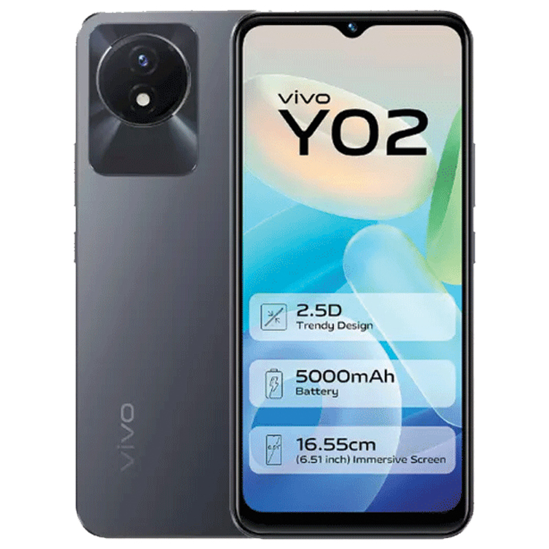 Vivo Y02 2GB 32GB – Cosmic Grey