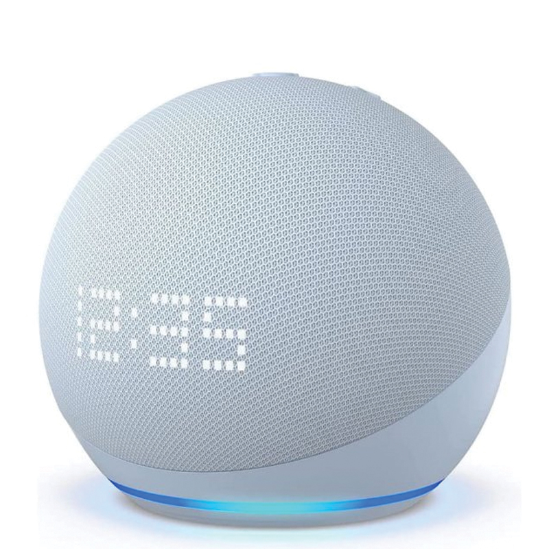 Amazon Echo Dot 5th Generation with Clock – Cloud Blue