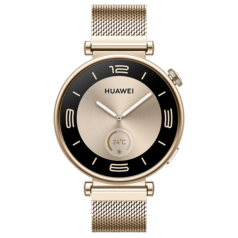 Huawei Watch GT 4 Light Gold 41mm – Gold Milanese Strap