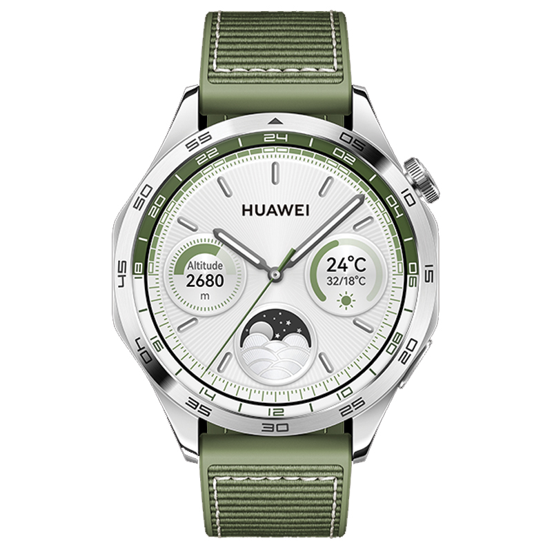 Huawei Watch GT 4 Green 46mm – Green Woven Strap