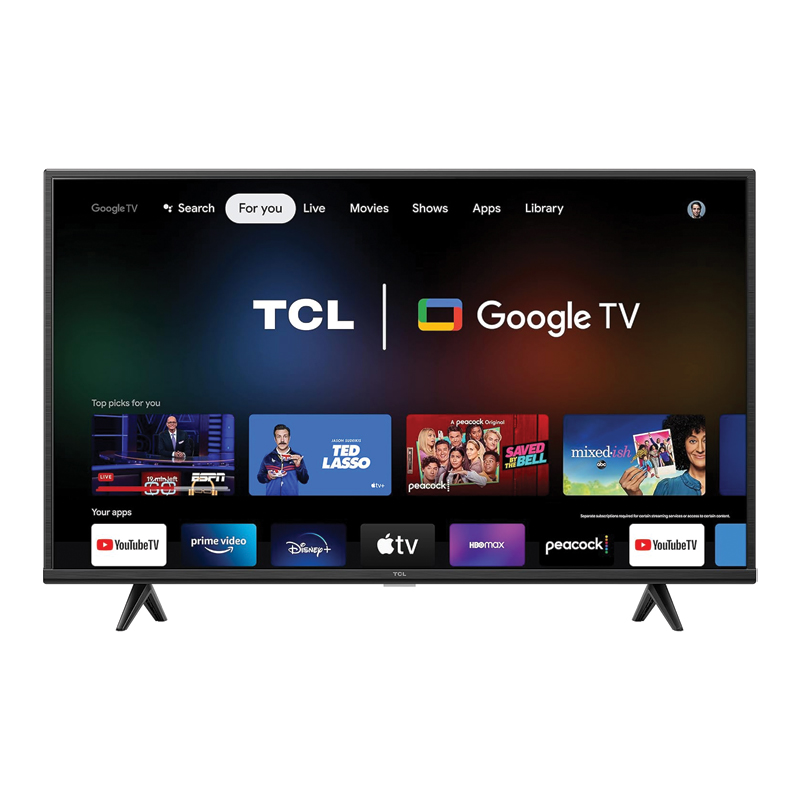 (Open Box) TCL 43 Inch Full HD Google Smart TV Bezel-Less Design 43S5400A