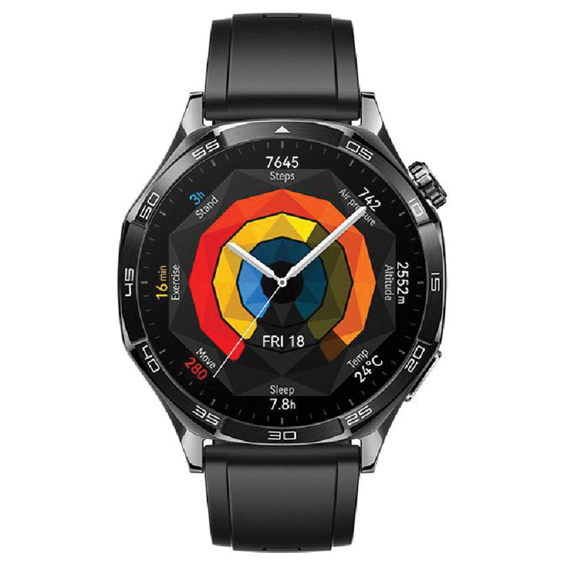Huawei Watch GT 5 46mm – Black Fluoroelastomer Strap