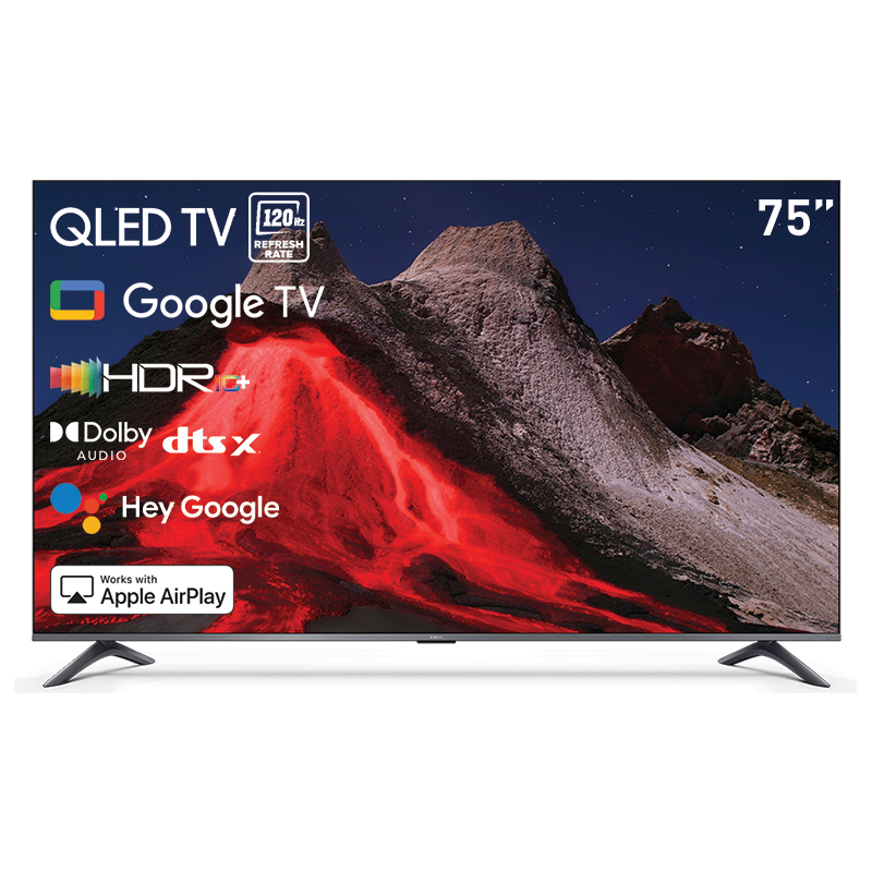Xiaomi TV A Pro 2026 QLED – 75 Inch (Google TV | QLED | 4K 120Hz Display | Dolby Audio, DTS-X, And DTS Virtual:X | Premium Quality Metallic Design | 360° Bluetooth Remote Control)