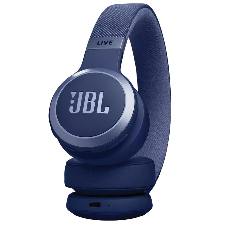 JBL Live 670NC Wireless Over-Ear Headphones | Adaptive Noise Cancelling | True Wireless | 65 Hours Battery Life | Hi-Res Audio | Blue