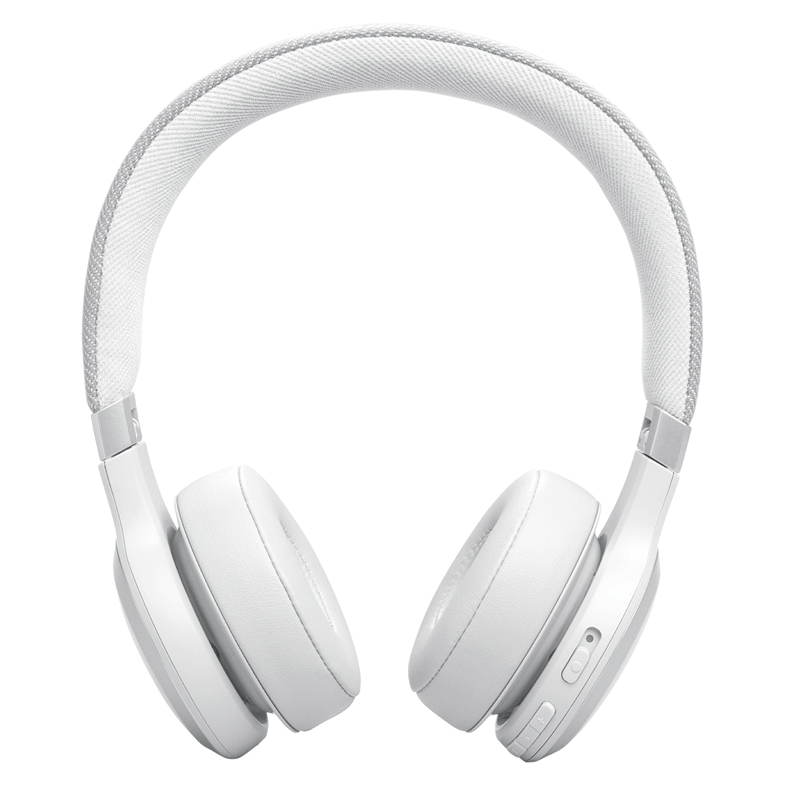 JBL Live 670NC Wireless Over-Ear Headphones | Adaptive Noise Cancelling | True Wireless | 65 Hours Battery Life | Hi-Res Audio | White