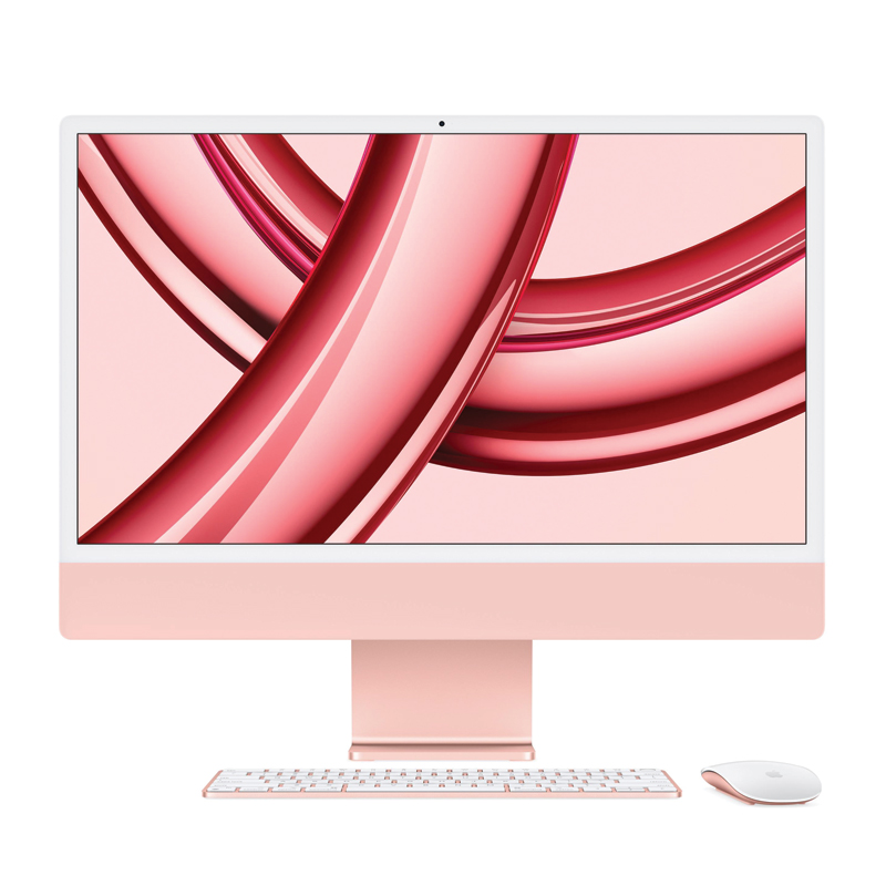 Apple iMac 24-inch – M3 8-Core CPU – 10-Core GPU – 8GB RAM – 512GB SSD – 2023 – MQRU3AB/A – Pink