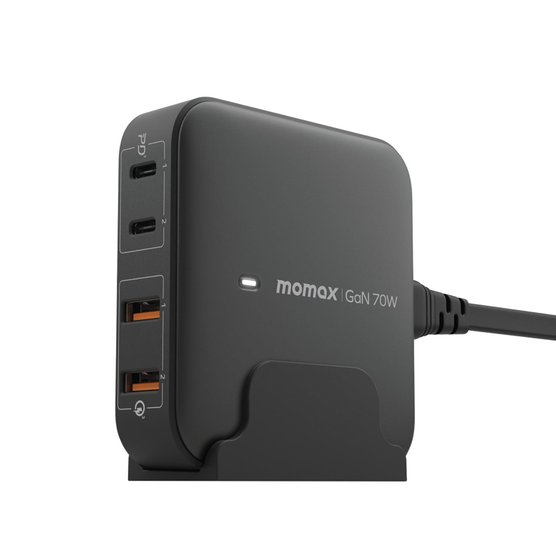 MOMAX OnePlug PD 70W GaN 4-Port Desktop Charger – UK