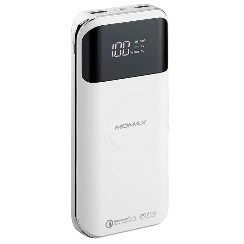 MOMAX Q.Power Air 2+ 20000mAh Wireless Power Bank – White