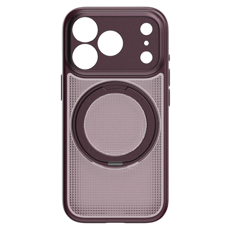 MOMAX Soma Crystal Magnetic Case for iPhone 18 Pro Max 6.9″ – Burgundy